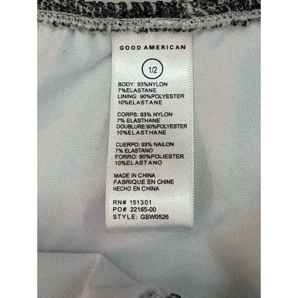 Good American Grey Tie Dye Always Fits Classic Swim Bikini Bottoms Size 1/2 NWT - Picture 6 of 7